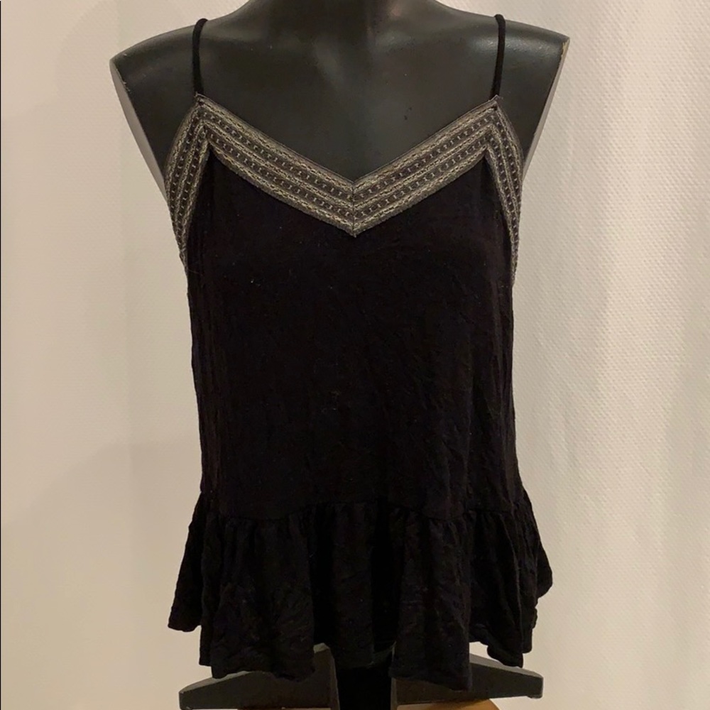 H&M long black tank top